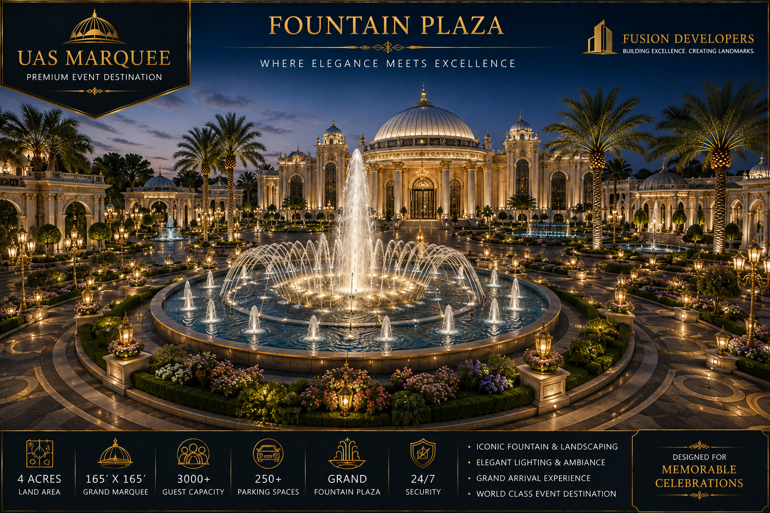Fountain plaza